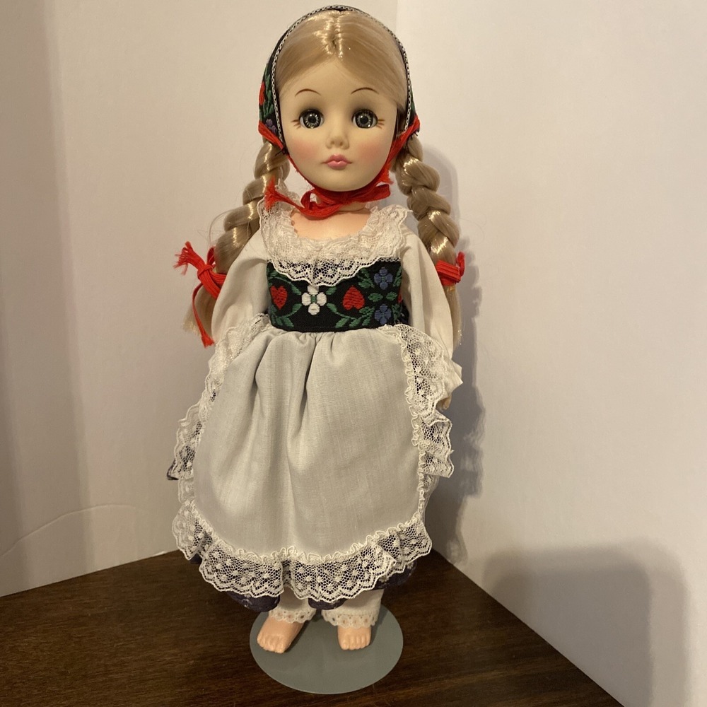 Vintage 1975 Effanbee Dolls Heidi /With Stands Included